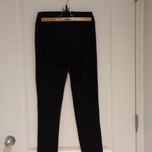 Black Checked Crop Pants - Picture 3 of 4